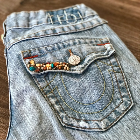 True Religion Denim - ‼️SALE‼️ True Religion Boho Beaded Jeans